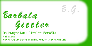borbala gittler business card